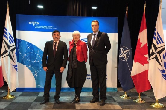 Members of the PABiH Delegation in NATO PA Nikola Lovrinović and Asim Sarajlić met with the President of the NATO PA